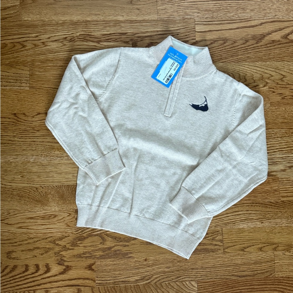 Ruffle Butts Cream Sweater for Kids